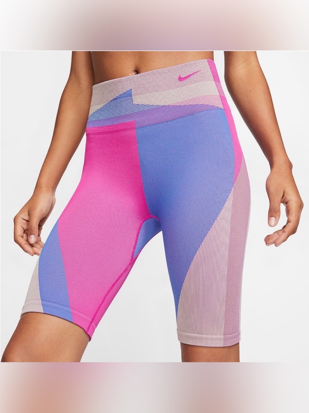 Women's 8" Training Shorts Size S Nike Icon Clash Seamless CJ5091-601